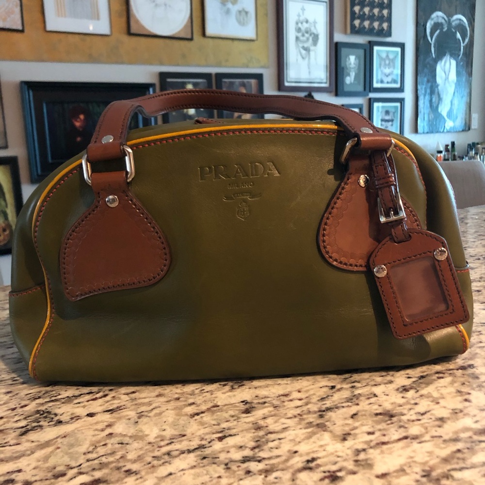 Prada vitello bowler bag
